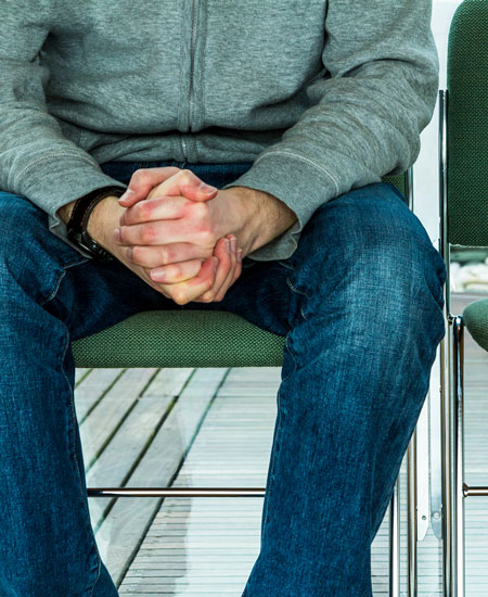 Man sitting in chair