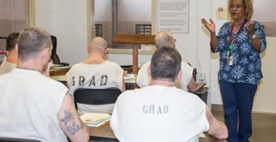 Inmates taking a class inside a prison unit operated by the Texas Department of Criminal Justice. (Photo: Courtesy: Texas Department of Criminal Justice)