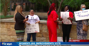Local groups rally against Travis County’s spending plan for women’s jail
