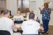 Inmates taking a class inside a prison unit operated by the Texas Department of Criminal Justice. (Photo: Courtesy: Texas Department of Criminal Justice)