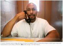 In a prison interview, Geremy Sledge talks about his pleas for treatment while in a Texas prison program meant to get inmates with mental illnesses out of solitary confinement.